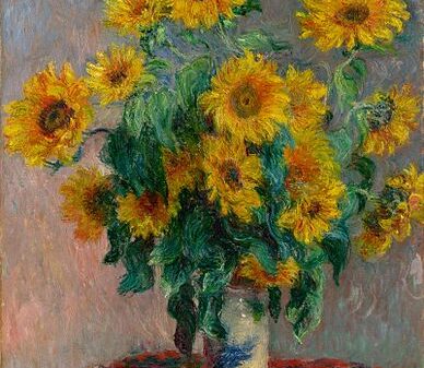 Claude Monet, Buchet de floarea soarelui, 1881, Wikimedia Commons